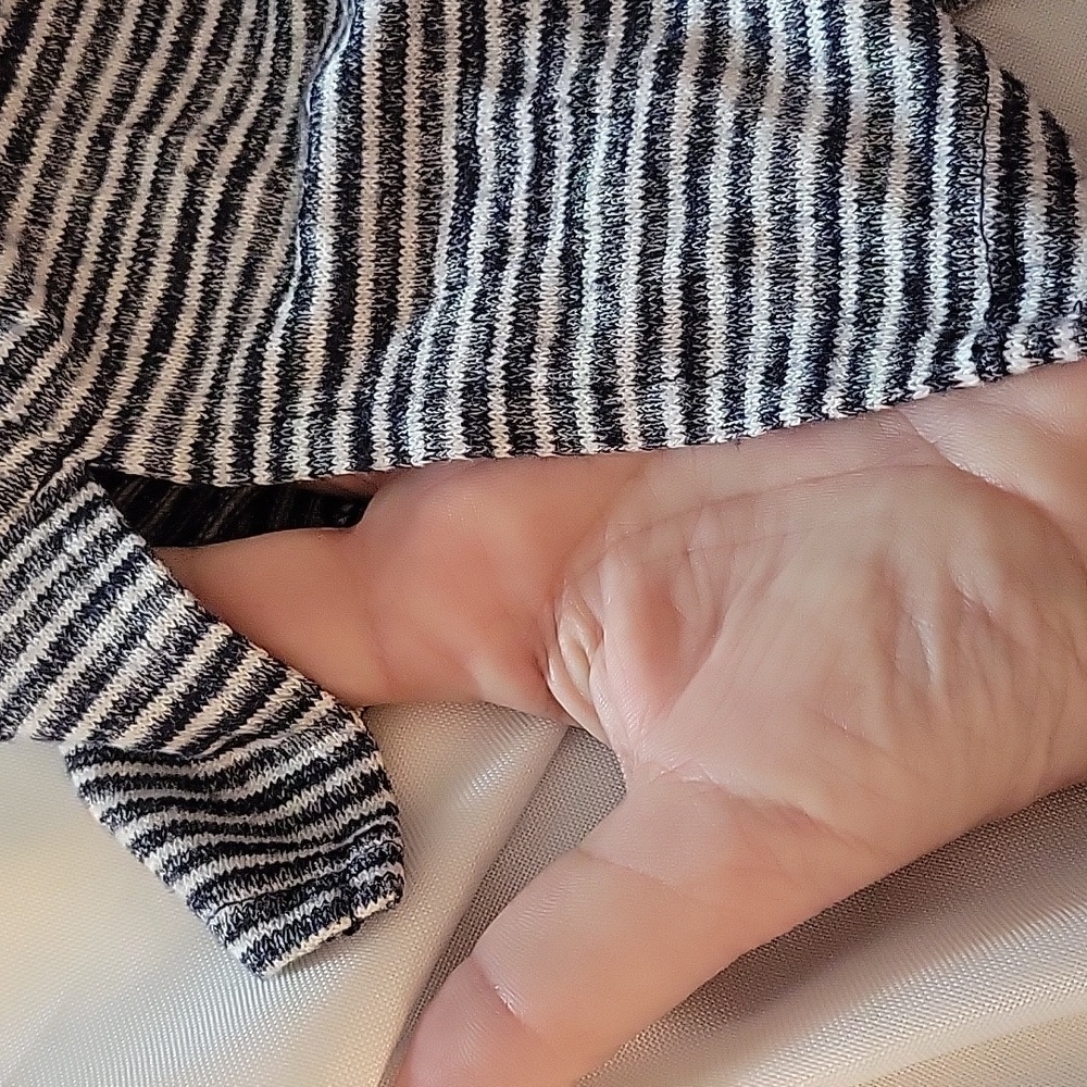GAP LONDON Long High Low Tank, Soft, Stripes & Tie At Neckline L - Picture 3 of 9